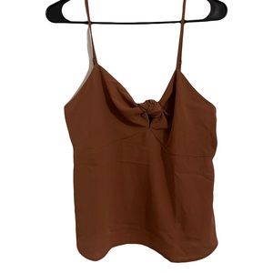 Brown pink rose top (NWT)